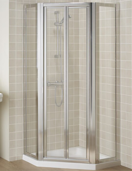 Lakes Classic Bi-fold Or Pivot Door Pentagon Shower Enclosure - Image