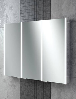 HIB Xenon 120 Triple Door LED Illuminated Aluminium Cabinet - Image