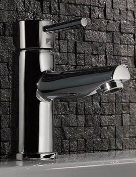 Roper Rhodes Storm Mini Basin Mixer Tap Chrome With Click Waste - Image
