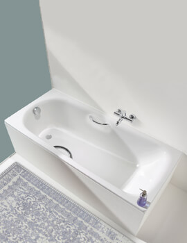 Advantage Saniform Plus 1700 x 750mm Single Ended Steel Bath White
