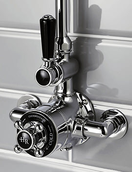 Hudson Reed Topaz Twin Exposed Thermostatic Shower Valve - Image