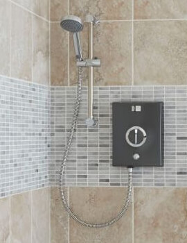 Quartz 8.5kW Exposed Electric Shower With Slide Rail Kit