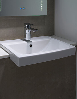 Tavistock Vibe Large Semi Counter Top Sink 550mm - SCSB700S