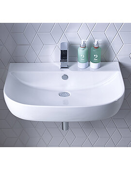 Roper Rhodes Zest Single Tap Hole Wall Mounted Or Countertop Basin White - Image