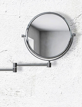 Origins Living Hutton Reversible 5X Magnifying Wall Mirror - Image