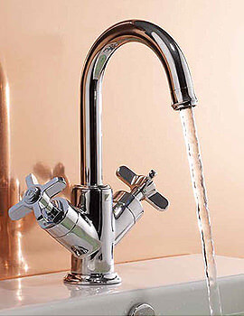 Roper Rhodes Wessex Low-Pressure Basin Mixer Tap With Click Waste Chrome - Image