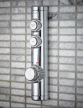 iSystem Chrome Concealed Digital Shower With Ceiling Fixed Shower Head