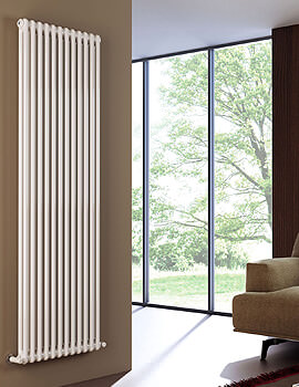 Dq Heating Modus 2 Column Vertical White Radiator - 3 To 60 Sections - Image
