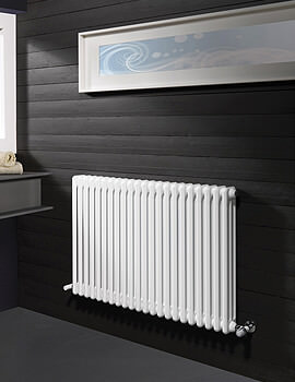 Dq Heating Modus 3 Column White Horizontal Radiator - 3 To 60 Sections - Image