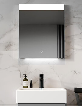 Saneux Matteo Electric Mirror With Top And Down Light - Image