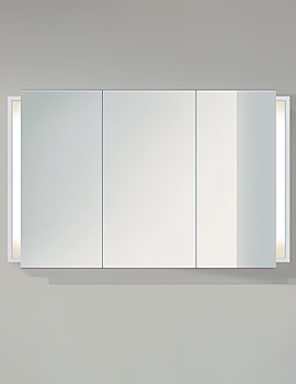Duravit Ketho 1200 x 750mm 3 Door Mirror Cabinet - Image