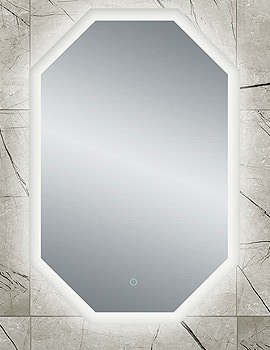 Origins Living Grand Deco 600mm x 1000mm Backlit Led Mirror - Br.9060.1130.S - Image