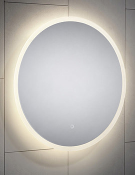 Joseph Miles Enza 600mm Round Backlit LED Mirror - Image