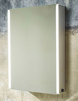 Sleek Single Mirror Door Cabinet 440mm With LED Light