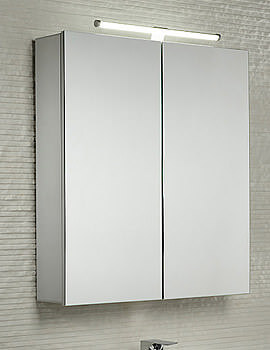 Conduct Aluminium Double Door Mirror Cabinet With LED Light
