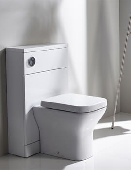 500 x 215 mm Walnut Back To Wall Toilet Slim Concealed Cistern Unit Bathroom Furniture 