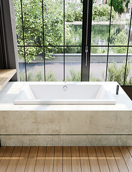Kaldewei Avantgarde Conoduo 1800 x 800mm Double Ended Steel Bath White - Image