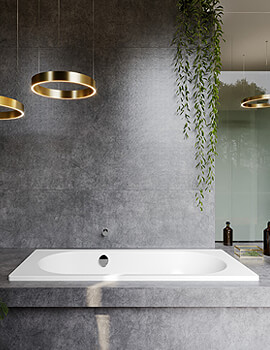 Kaldewei Ambiente Vaio Set 1600 x 700mm Single Ended Steel Bath White - Image