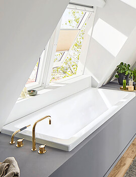 Kaldewei Avantgarde Conoduo 1700 x 750mm Double Ended Steel Bath White - Image