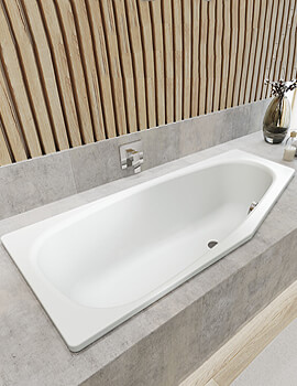 Kaldewei Advantage Mini 1570 x 750mm Single Ended Steel Bath White - Image