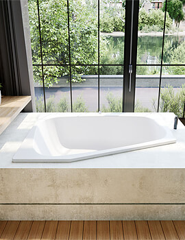 Kaldewei Avantgarde Plaza Duo 1800 x 1200mm Single Ended Steel Bath White - Image