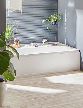 Kaldewei Avantgarde Centro Duo 1800mm Double Ended Steel Bath White - Image