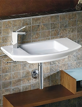 Mohave Wall Mounted White Basin 1100 x 430mm