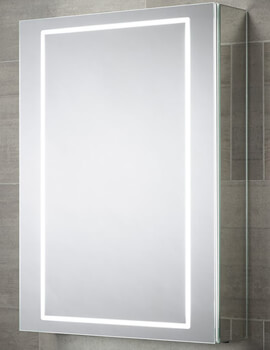Pegasus 500 x 700mm 1 Door LED Mirrored Cabinet