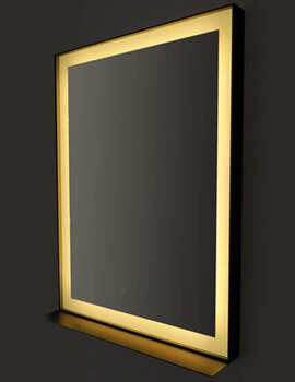 Joseph Miles Lecco 800 x 600mm Rectangular LED Mirror With Demister Pad - Image