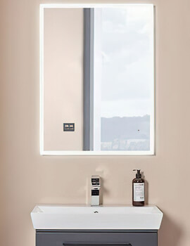 tavistock bathroom mirror with built in speakers and led lighting