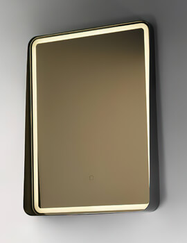 Joseph Miles Cante 600 x 800mm Black Edge-Lit Mirror - Image