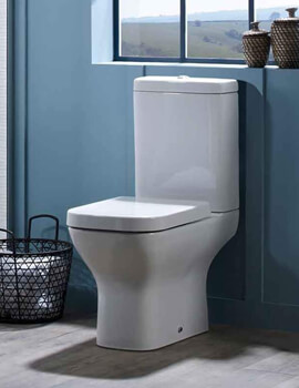 Tavistock Structure Fully Enclosed White Close Coupled WC With Cistern And Seat - Image