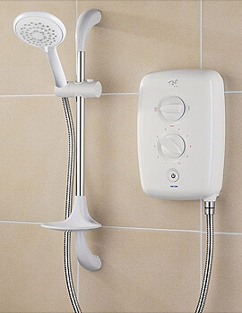 Triton T80gsi White And Chrome Electric Shower - Image