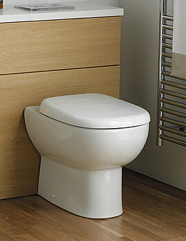 Jasper Morrison 545mm White Back-To-Wall WC Pan