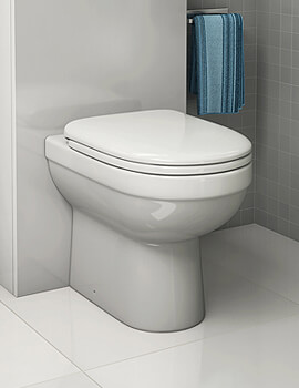 IMEX Ivo White Back-To-Wall WC Bowl 500mm - Image