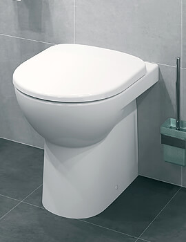 Geberit Selnova Round Flushwise Back-To-Wall White WC Pan 530mm - Image