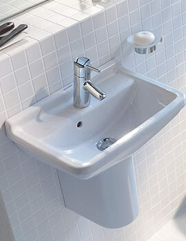 Duravit Starck 3 1 Taphole Compact Washbasin - Image