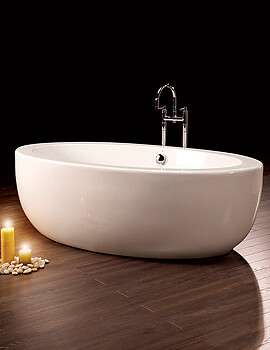 Royce Morgan Westminster Double Ended White Freestanding Bath 1860 x 880mm - Image