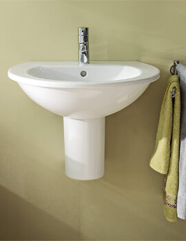 Duravit Darling New 1 Taphole Washbasin With Overflow - Image