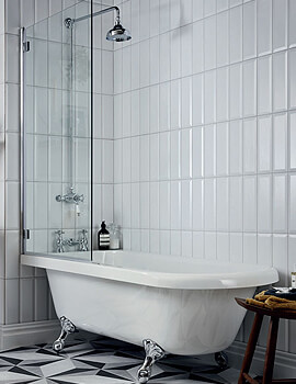 Heritage Tilbury 1665 x 710mm Corner Freestanding Acrylic Bath - Image