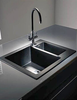 Abode Zero 1.5 Bowl Reversible Granite Kitchen Sink - Image