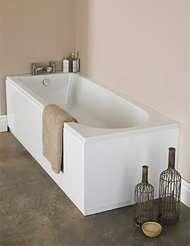 Nuie Barmby Round Single Ended White Acrylic Bath - Image