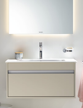Ketho 465mm Depth Wall Mounted 1 Pull Out Compartment Vanity Unit