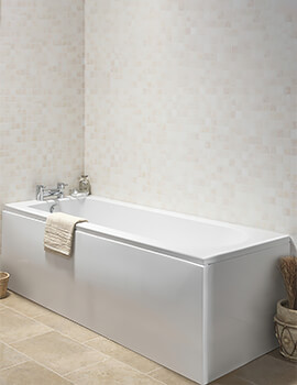 IMEX Curve White 1800 x 800mm Single Ended Bath - Image