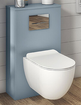 Glide II White Wall Hung Rimless WC And Soft Close Seat
