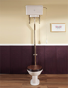 Victorian White High Level Pan With Cistern And Fittings