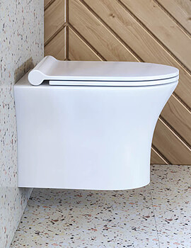 Viva Rimless Wall Hung Pan With Soft Close Seat