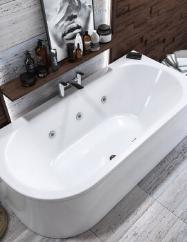 Biscay Beauforte Reinforced Bath With 6 Jet Whirlpool 1700 x 800mm
