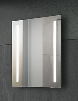 Joseph Miles Iris Rectangular 390 x 500mm LED Mirror - Image