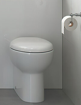 Tuscany Back To Wall White WC Pan With Soft Close Seat